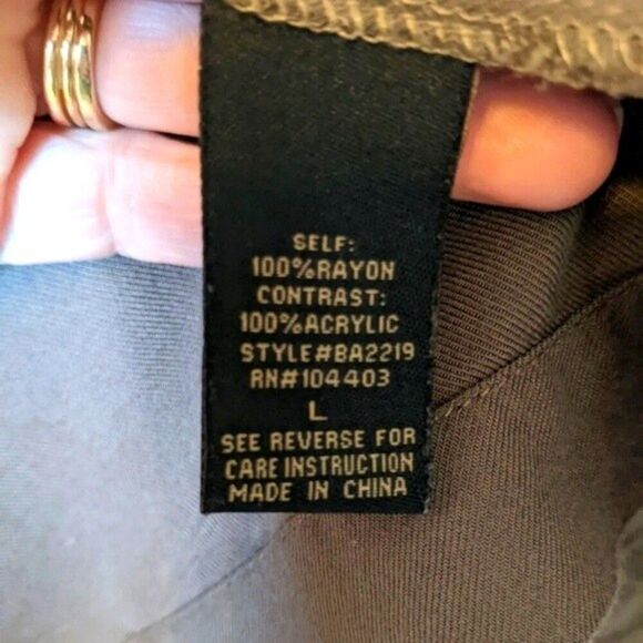 Blu Pepper taupe black cardigan sweater - great used condition - Large - Picture 7 of 9